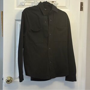 Zara Men's Black Shirt Jacket- Medium